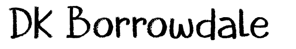 DK Borrowdale font preview